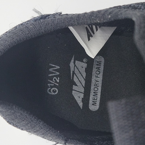 2533- AVIA Black Lightweight Mesh Slip-On Sneakers for Women 6.5 Memory Foam NWT - Picture 6 of 8